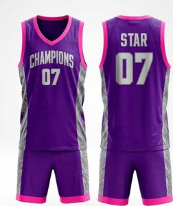 Conjunto de Uniforme de Baloncesto Personalizado al por Mayor de Fábrica, Transpirable, Antibacteriano, Material Premium, para Hombre - Product Image 1