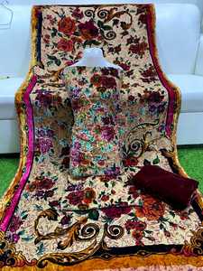 Vêtements de créateur indiens et pakistanais en velours brodé lourd Shalwar Kameez pour femmes, vente en gros - Product Image 5