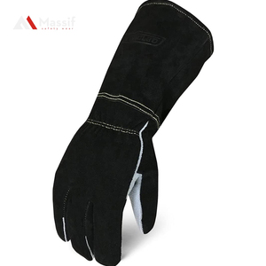 Gants de soudage TIG sur mesure en cuir de vachette pleine fleur avec ajustement confortable, fonctions anti-coupure, anti-choc, anti-dérapants et anti-chaleur - Product Image 4