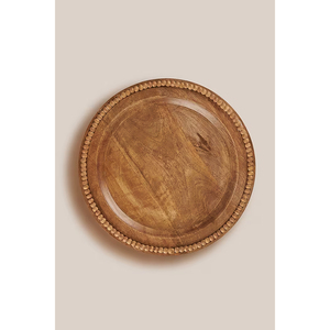 Assiette de présentation et dessous de plat en bois d'acacia brun, faits à la main, pour la maison et les événements, accessoire de vaisselle écologique - Product Image 5
