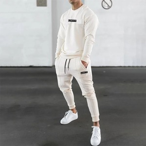 Conjunto Deportivo de Invierno para Hombre, 100% Algodón, Sudadera de Felpa de Secado Rápido, Pantalones Deportivos Casuales para Correr - Product Image 1