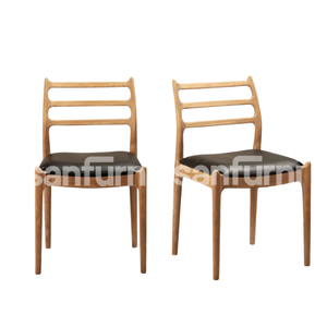 Sillas de comedor y Jardín de madera natural estilo japonés hecho a mano de madera maciza hogar jardín y comedor muebles con cojín suave - Product Image 4