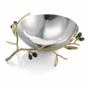 Bol en métal doré pour mariage, maison et restaurant - Product Image 3