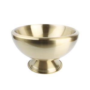Round Shape Metal Champagne <b>Bowl</b> With Base Golden Finished Wine Cocktail Storage <b>Bowl</b> for Home Bars Hotels Use - Product Image 5