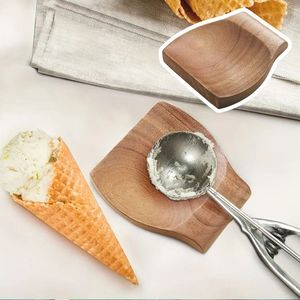 Soporte de cuchara de forma personalizada para cocina Soporte de cuchara de madera suave para estufa - Product Image 5