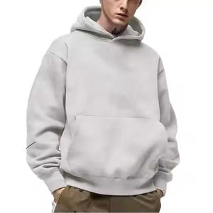 Usine de sweats à capuche en coton imprimés personnalisés vente en gros meilleur blanc surdimensionné teint uni pour l'hiver - Product Image 4