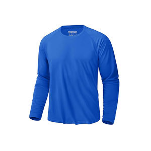 Nouveaux hommes décontracté à manches longues coton sweat unisexe surdimensionné Vintage t-shirt couleur-bloqué côtelé poignets américain grande taille - Product Image 2