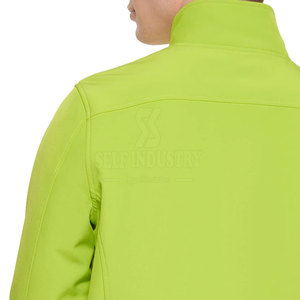 Chaqueta de invierno Softshell para hombre de alta calidad de Pakistán Stand Collar con posición frontal del logotipo - Product Image 4