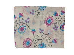 Hot Sale Breathable Woven <b>White</b> Multicolor Printed Pure Cotton Fabric <b>for</b> <b>Dresses</b> Tunics & Tops-<b>Girls</b> Apparel at Good Price - Product Image 4