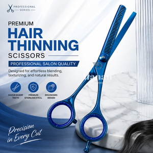 Tijeras de Entresacar Profesionales de 6.7 Pulgadas para Salón, Tijeras de Texturización de Cabello de Acero Inoxidable, Herramienta de Corte para Barbero, Suministro OEM - Product Image 2