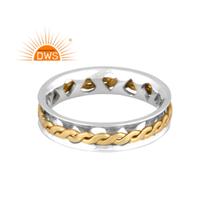 Dernières tendances 925 bague spinner en argent sterling fin fabricant de bijoux personnalisés collection délicate - Product Image 2