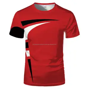 Nuevo estilo personalizado sublimación camiseta de los hombres logotipo personalizado impresión personalizada camiseta de malla de poliéster camiseta