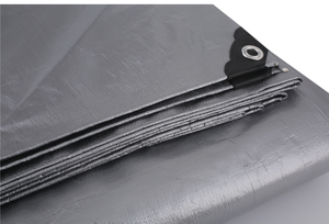 Heavy-Duty PE Silver Tear-Resistant Waterproof Commercial Quality Industrial <b>Tarps</b> Anti-UV Farm Equipment Cover Tarpaulin - Product Image 5