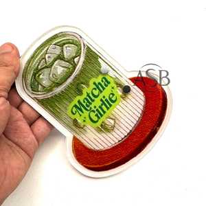 Carreau à cils en acrylique Matcha Carrelage personnalisé durable Carrelage en gros avec aimants Service OEM personnalisable - Product Image 4