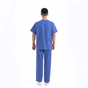 Nouveaux ensembles de blouses d'hôpital unisexes 2026 à séchage rapide en sergé 100 % coton, ensemble deux pièces (haut et pantalon) avec détection d'aiguilles, OEM - Product Image 6