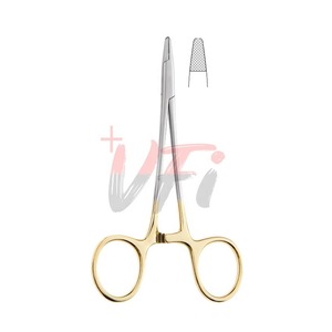 Porte-aiguille manuel Derf 120 mm avec mâchoires en carbure de tungstène lisse Instruments de chirurgie plastique en acier inoxydable - Product Image 3