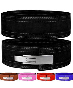 เข็มขัดยกหนังยกน้ำหนักอุปกรณ์ยิมปรับแต่งได้ - Product Image 1