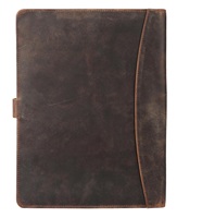 Carpeta de Conferencia Vintage A4 de Cuero PU con Cierre Magnético, Impresa con Sello, para Documentos - Colores Personalizados Disponibles