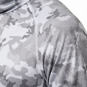 Camisa de Pesca Sublimada Personalizada de Manga Larga, Ligera, para Exteriores, con Camuflaje, 100% Poliéster, UPF 35, Impresión por Transferencia de Calor, Venta al Por Mayor - Product Image 2