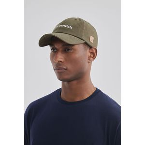 Casquette en coton unisexe Veneto Kaki bleu marine Détail brodé Doublure intérieure Résistant à la transpiration Confortable Taille unique - Product Image 6