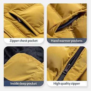 Veste matelassée légère imperméable respirante jaune pour la randonnée, l'escalade et les conditions climatiques froides, livraison DDP - Product Image 5