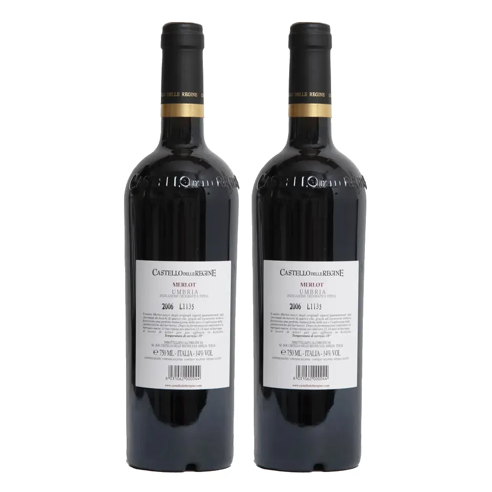 Best Sell Italian Red Wine Selection MERLOT Umbria IGP 2006 750 ml drink table Wine 14% Vol.