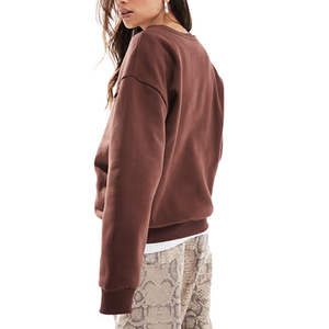 Sudadera de Mujer de Moda, Diseño Nuevo, Logotipo Personalizado, Invierno, Cómoda, Ajustada, Estilo Urbano, Color Liso, con Servicio OEM, Venta al Por Mayor - Product Image 6