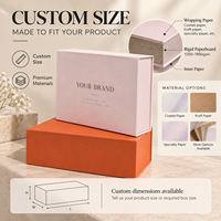 Boîte cadeau pliable à fermeture magnétique entièrement personnalisée, écologique, à montage rapide, pour cadeaux haut de gamme et promotionnels