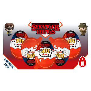 Stranger Things Kinderr Joy Huevo de Chocolate Cremoso de 20g con Juguete Sorpresa, Delicias de Alta Calidad - Product Image 1