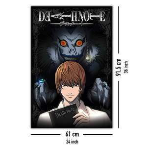 Modern Style Death Note <b>Poster</b> From the Shadows Canvas Material with Black <b>Frame</b> - Product Image 4