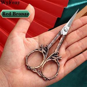 Vintage Dragonfly Embroidery Retro Small Stainless Steel Sharp Straight Blade <b>Cuticle</b> <b>Scissors</b> Customized Logo Durable Design - Product Image 5