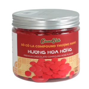 Botón compuesto de Chocolate Rosa Premium de Vietnam de alta calidad panadería 1KG 5KG 10KG Cacao Talk Halal OEM buen precio al por mayor - Product Image 1