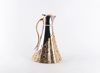 Luxe fini arabe dallah Pot accessoire de cuisine vaisselle acier inoxydable métal haute qualité doré et argent couleur personnalisé