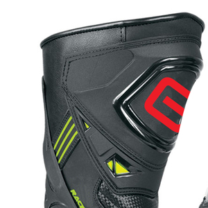 Nouvelle conception Bottes de moto pour homme Bottes de course en cuir pour motocycliste Bottes de course en cuir avec tissu en cuir personnalisable Fabriquées en chaussures de moto - Product Image 2