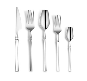 <b>Flatware</b> Set Wholesale Stainless Steel Silver Polished for Wedding Hotels Restaurants Bars New Customized Shaped - Product Image 1