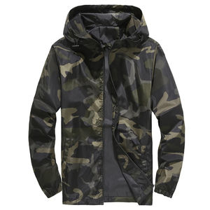 Vêtements de chasse de qualité supérieure Camouflage Hoodie Coupe-vent Imperméable Chasse Veste à capuche Protection UPF - Product Image 2