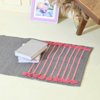 100% tapis de méditation de Yoga en coton biologique écologique tissé à la main rectangulaire tressé intérieur extérieur assis tapis de prière antidérapant