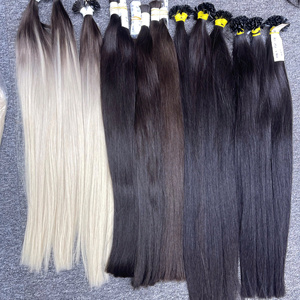 Cheveux naturels lisses de haute qualité, cheveux vietnamiens ondulés, cheveux vierges Remy naturels 1B, tissage professionnel de grande longueur, machine - Product Image 3