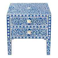 Meuble Console Artisanal Élégant en Os Incrusté – Décoration Unique pour Salon – Le Meilleur Choix