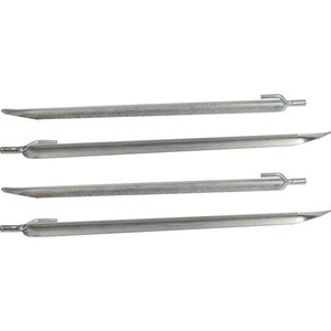 Estacas de tienda de campaña de metal galvanizado WINDHAGER de 25 cm de longitud y martillos - Product Image 1