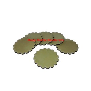 Juego de posavasos de madera de artículo decorativo de lujo clásico Total de diseño de alta calidad con Material de resina pulido para el artículo de herramienta de cocina del hogar - Product Image 1