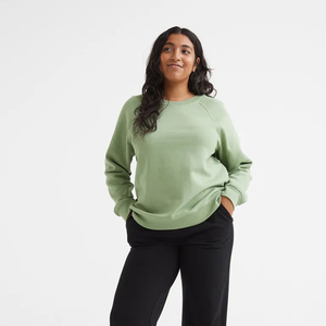 Fabricación Gimnasio Ropa deportiva Sudaderas 2025 Invierno Fleece Cuello redondo Sudaderas Mujer Fleece Pullover Sudadera - Product Image 4