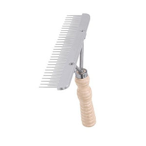 Perth Reusable Pin Curry Comb with Wooden Handle Animal <b>Care</b> Wide Variety of Veterinary Instruments Available Cheap Price - Product Image 2