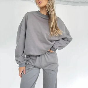 Sweat-shirts à capuche pour femmes de qualité supérieure, prix bas, vente chaude, nouveaux, à capuche oversize, à épaules tombantes, pour femmes - Product Image 2