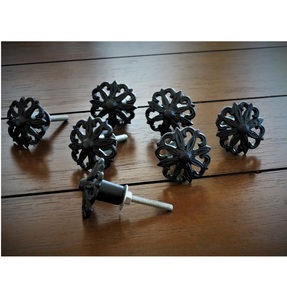 Classic metal black knobs <b>pull</b> cabinet drawer <b>for</b> <b>home</b> dresser door cabinet furniture decorative kitchen wardrobe handle knobs - Product Image 1