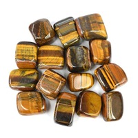 Pierres Roulées Polies Œil de Tigre de Qualité Supérieure, Agate Préférée pour l'Exportation, 15mm-20mm, Prix de Gros, Cristal Naturel Feng Shui pour la Maison
