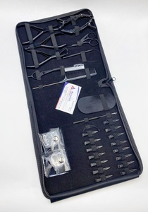 Pince à ciseaux professionnelle à boucle noire mate pour Kit d'outils d'extensions de cheveux Velcro - Product Image 6