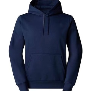 Logo personnalisé Meilleure vente Sweat à capuche de sport grande taille pour hommes Hiver Respirant Séchage rapide Manches longues Sweat à capuche de fitness pour hommes Couleur bleue - Product Image 1