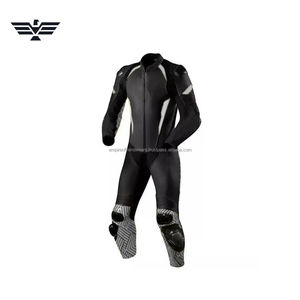 Nouvelle arrivée Combinaison de course moto unisexe haut de gamme personnalisée, une pièce, cuir/Cordura 240g, protection CE, imperméable WEARS - Product Image 6