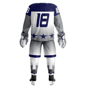 NOUVEAU Vêtements pour hommes décontractés Uniforme classique de hockey sur glace Manches longues Combinaison de hockey pour hommes Impression par sublimation Vêtements de sport pour hommes - Product Image 3